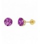 Yellow Created Birthstone Crystal Earring