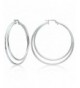 Sterling Silver Diamond cut Double Earrings