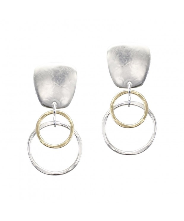 Marjorie Baer Earring Layered Silver