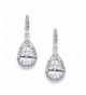 Mariell Elegant Wedding Earrings Pear shaped