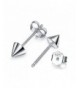 AllenCOCO Rhodium Sterling Cone Earrings