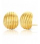 JanKuo Jewelry Plated Textured Earrings
