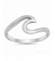 Wave Polished Fashion Sterling Silver