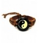 Leather Bracelet Tai chi Symbol Medium