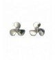 Small Sterling Silver Propeller Earrings