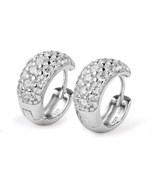 Sterling Zirconia Simulated Diamond Earrings