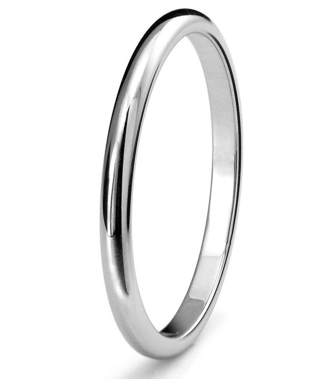 Titanium Womens Plain Polished Wedding