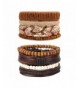 Leather Bracelets Wooden Braided Perfect