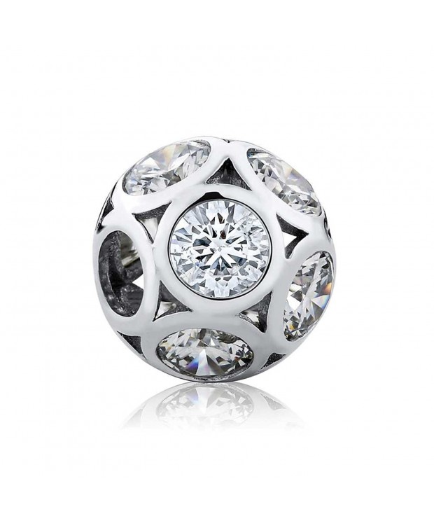 Sterling Silver Round Shape Zirconia