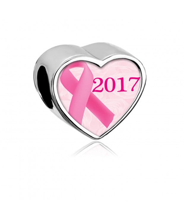 LovelyCharms Breast Cancer Awareness Bracelets