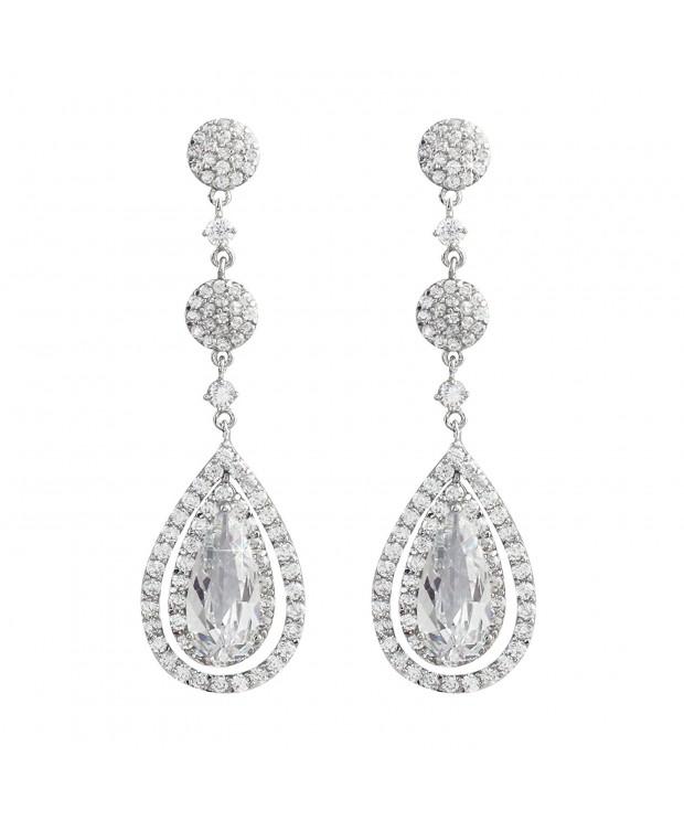 SELOVO Zirconia Pretty Dangle Earrings