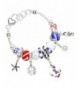 Rosemarie Collections Womens Patriotic Bracelet