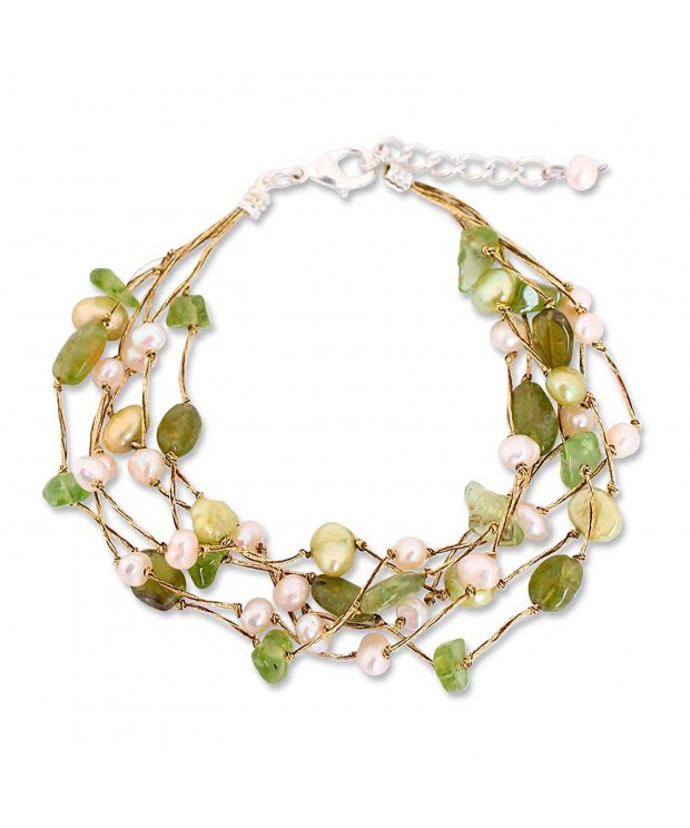 NOVICA Multi Gem Cultured Freshwater Bracelet