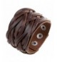 Chunky leather bracelet women Handmade