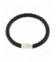 Magnetic Braided Leather Bracelet BB0500BLK_MSP