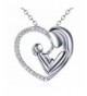 Sterling Silver Zirconia Enternity Necklace