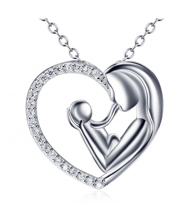 Sterling Silver Zirconia Enternity Necklace