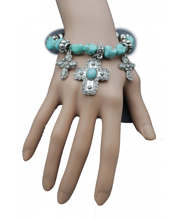 Elastic Bracelet Fashion Jewelry Turquoise