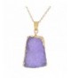 MJARTORIA Purple Healing Pendant Necklace
