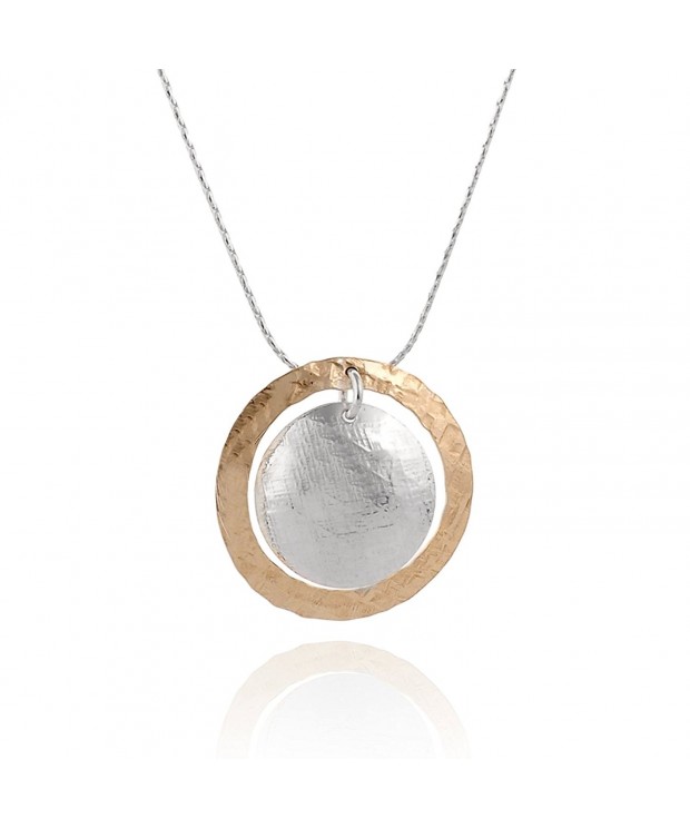 Hammered Circle Necklace Pendant Extender