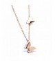 Stainless Butterfly Pendant Clavicle Necklace