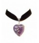 Black Velvet Choker Necklace Amethyst