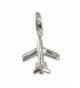 SilberDream airplane Sterling Charms FC3043