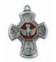 Catholic Pewter Pendant Center Necklace