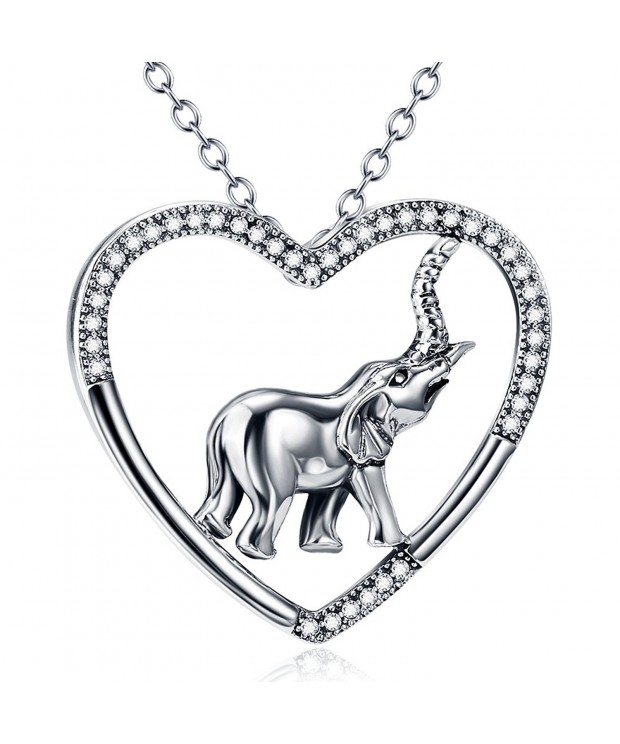 YFN Sterling Pendant Necklace Elephant