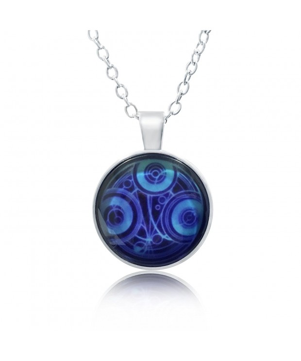 Doctor Gallifreyan Cabochon Pendant Necklace