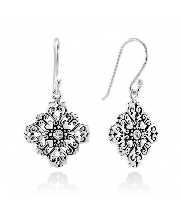 Sterling Silver Filigree Mandala Earrings