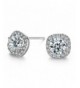 SBLING Platinum Sterling Zirconia Earrings