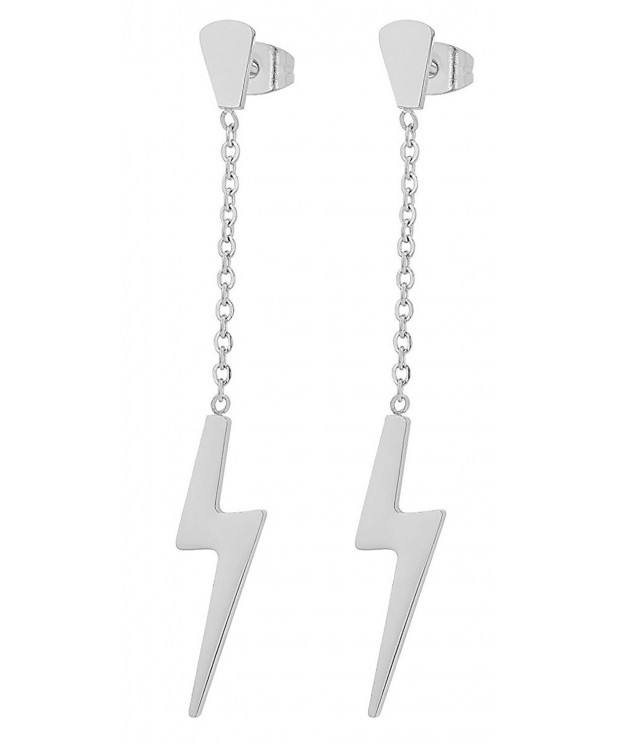 Edforce Stainless Earrings Lightning Inspired