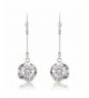 YAZILIND Dazzling Silver Zirconia Earrings