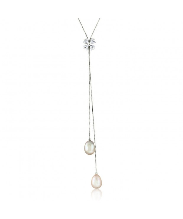 10 11mm Cultured Freshwater Lariat Necklace