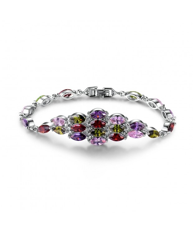 GULICX Zirconia Bracelet Jewellery Colorful