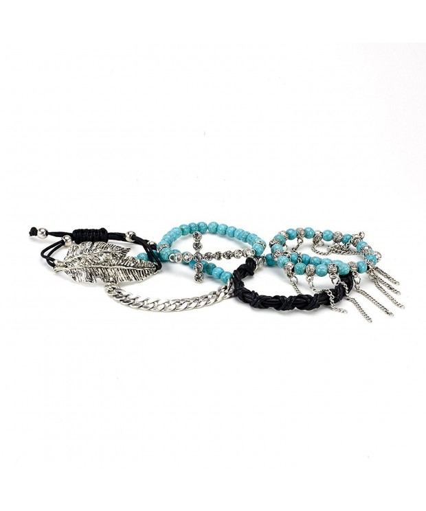 Aris Bohemian Turquoise Stretch Bracelets