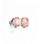 Carat Morganite Earrings Sterling Silver