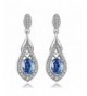 Sterling Teardrop Earrings Crystals Earring