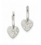 Birthday Sterling Polished Hammered Earrings