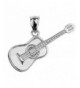 Sterling Silver Acoustic Guitar Pendant