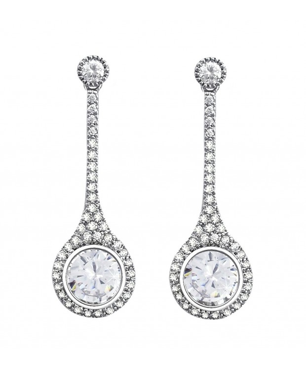 SELOVO Womens Crystal Wedding Earrings