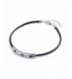 Sterling Silver Leather Adjustable Bracelet