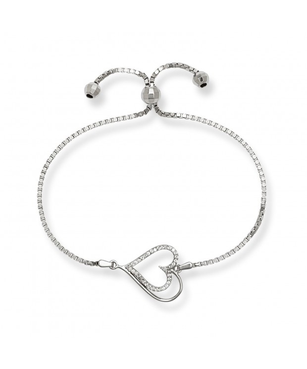 Sterling Silver Italian Adjustable Bracelet