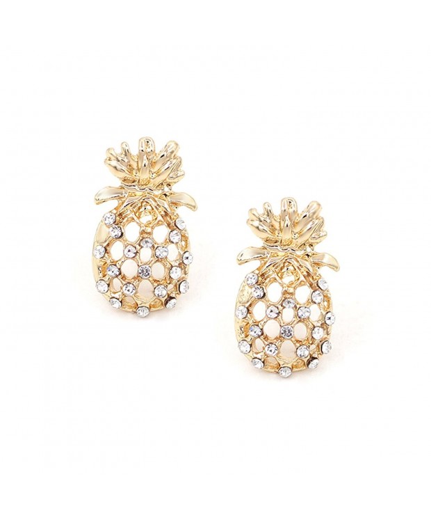 Hanloud Hollow Pineapple Earrings Jewelry