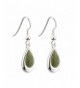 Irish Earrings Rhodium Connemara Marble