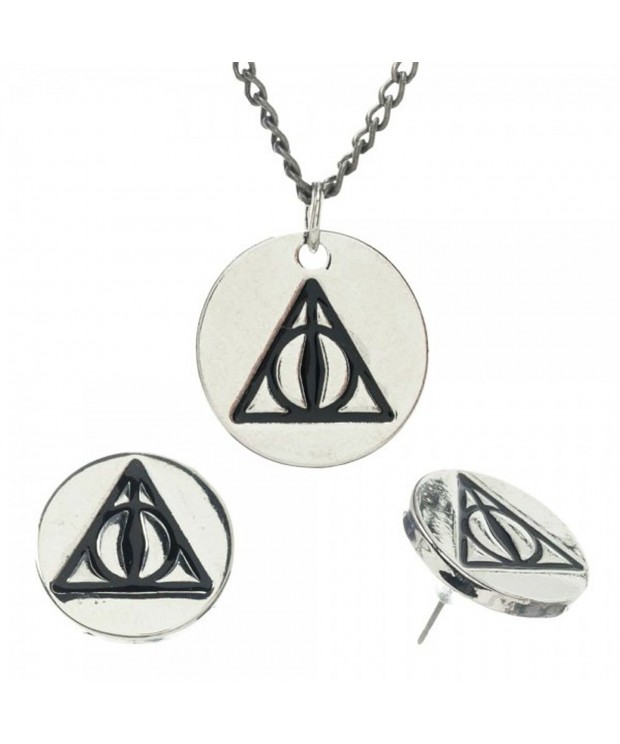Potter Deathly Hallows Necklace Earring