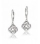 Sterling Silver Flower Leverback Earrings