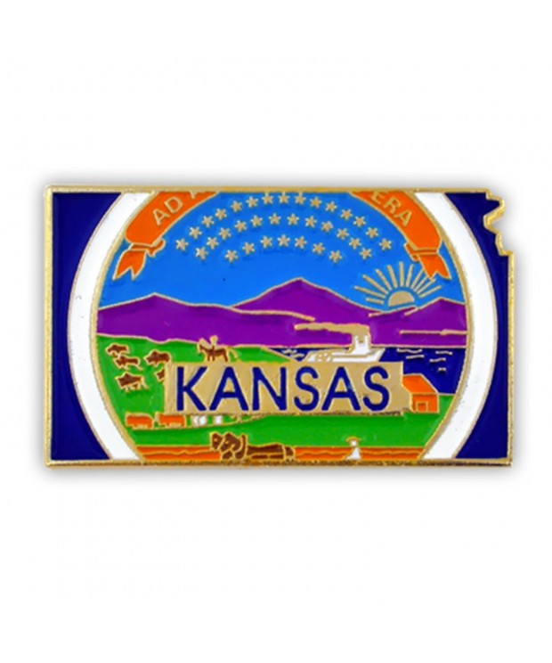PinMarts State Shape Kansas Lapel