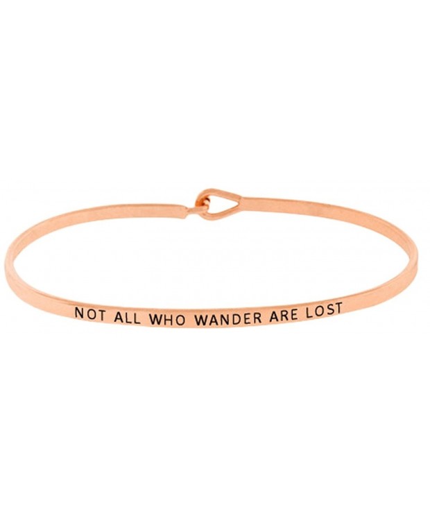 Inspirational WANDER Positive Message Bracelet